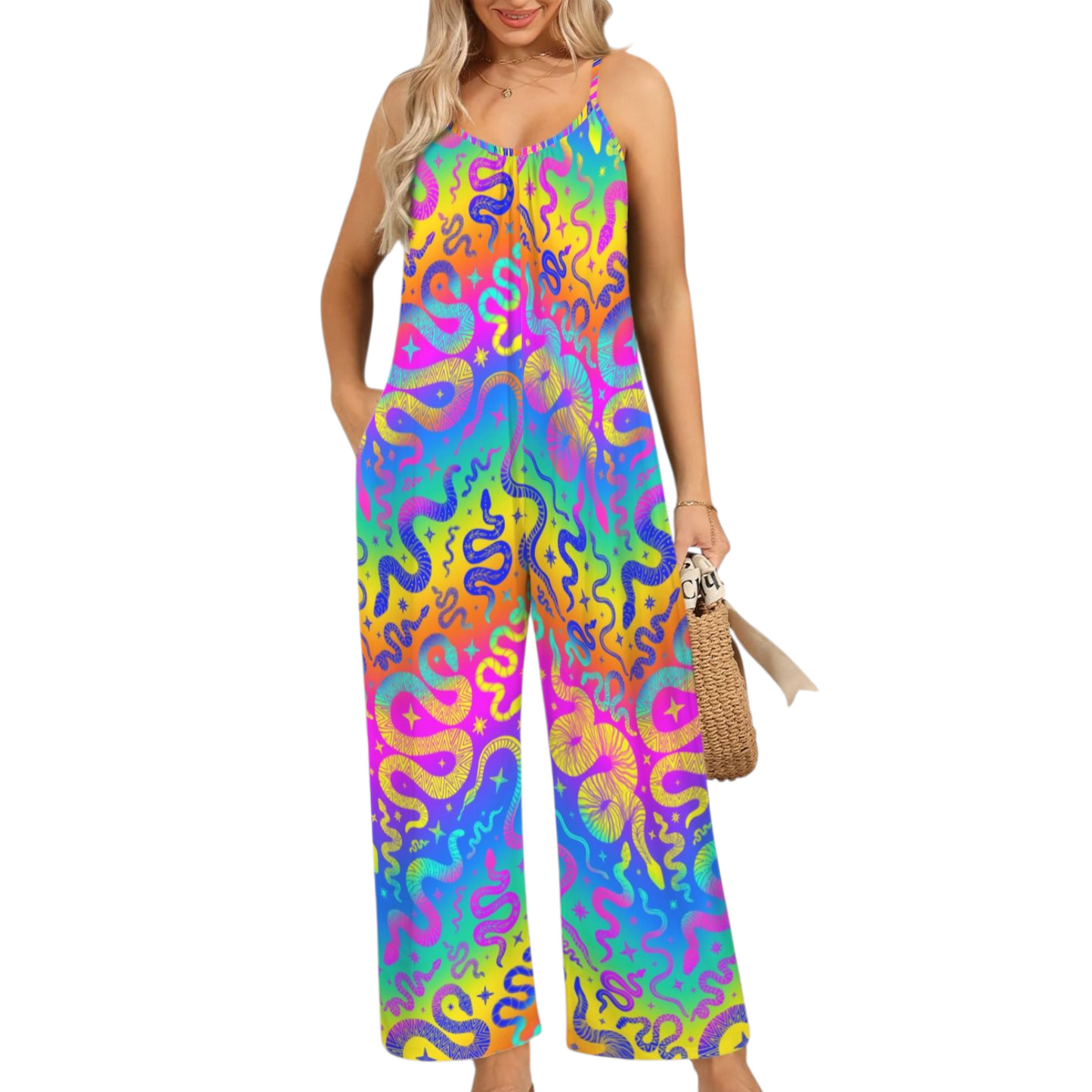Snake Charmer Jumpsuit ✴ Rainbow Aura