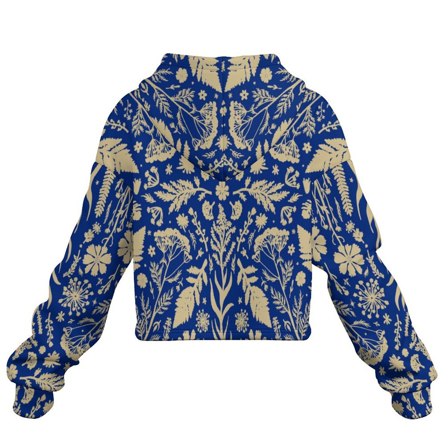 Botanika Cropped Hoodie ✴ Blue