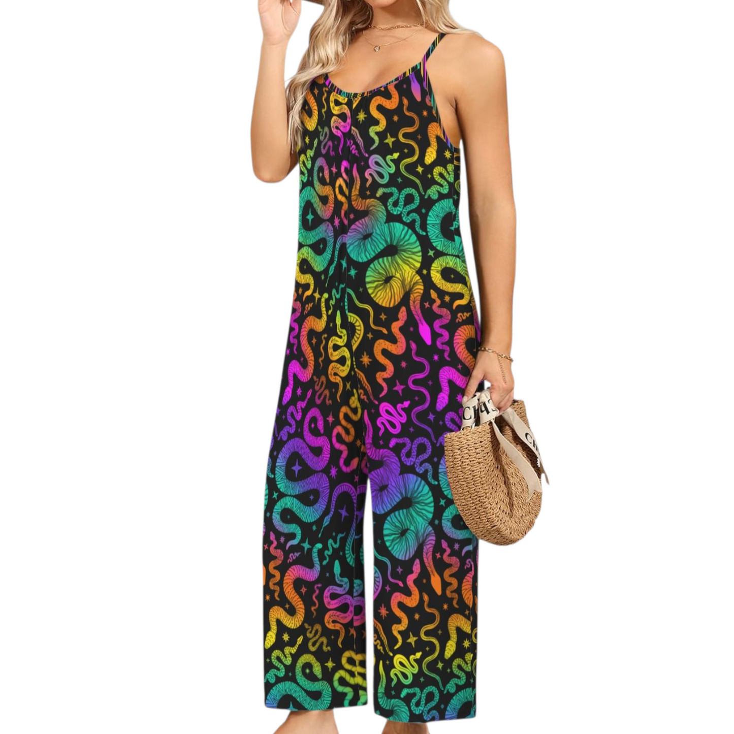 Snake Charmer Jumpsuit ✴ Black