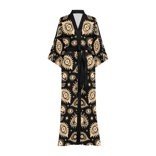 Eye See You Long Robe ✴ Black