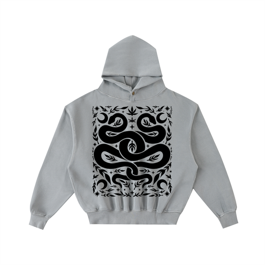 Serpent Twins Unisex Hoodie ✴ Stone