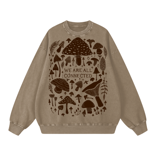Mushroom Unisex Sweatshirt ✴ Sand