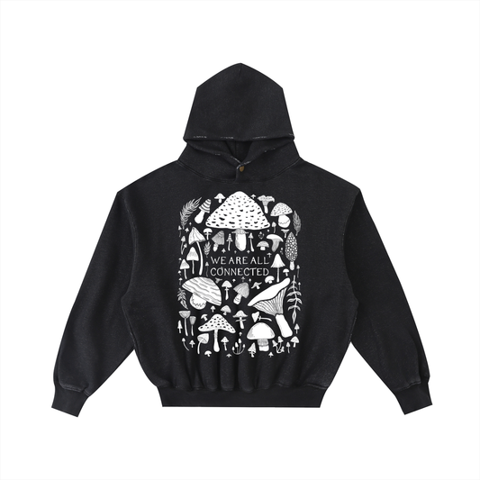 Mushroom Unisex Hoodie ✴ Charcoal