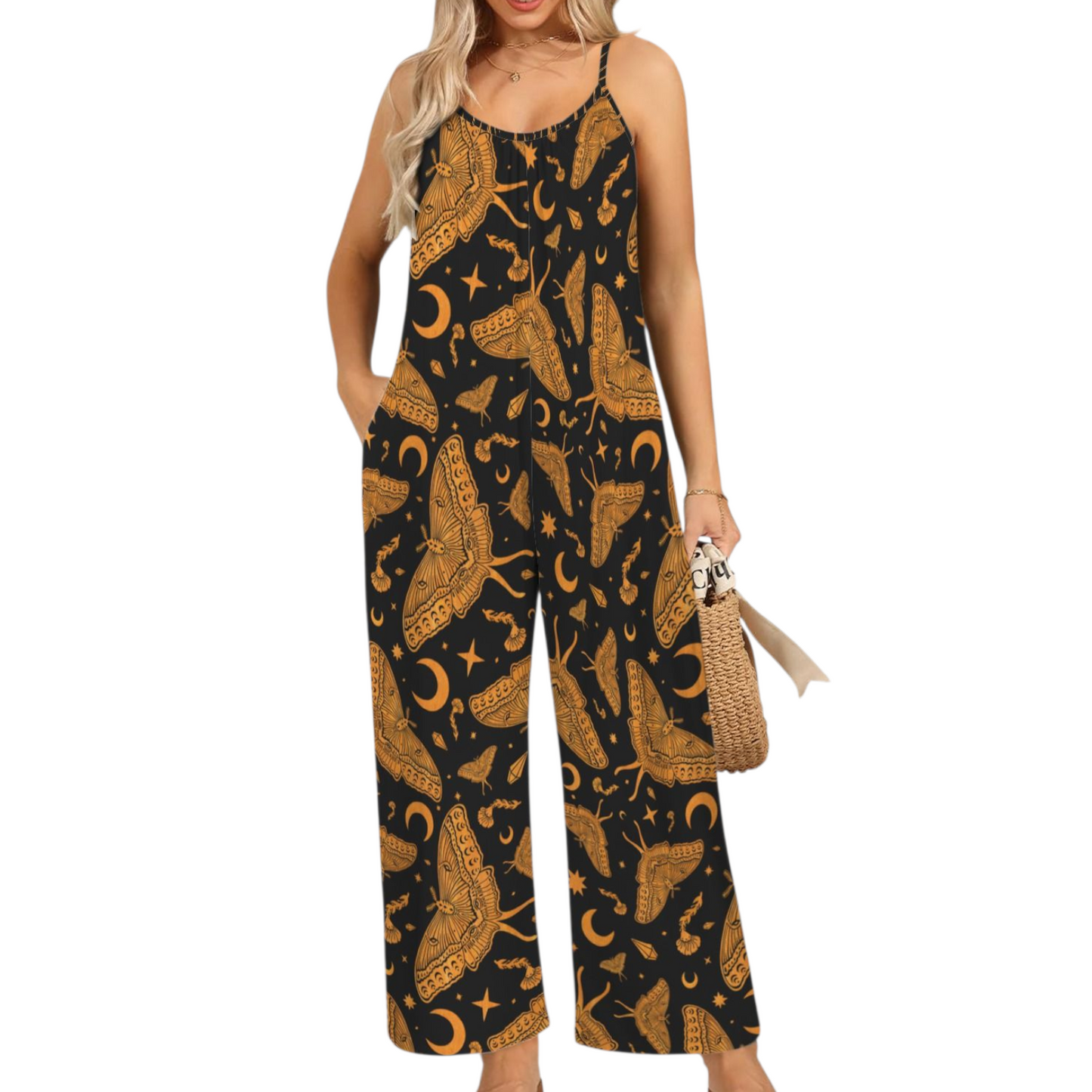 Luna Moth Jumpsuit ✴ Black
