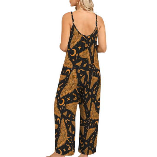 Luna Moth Jumpsuit ✴ Black