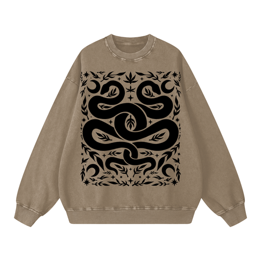 Serpent Twins Unisex Sweatshirt ✴ Sand