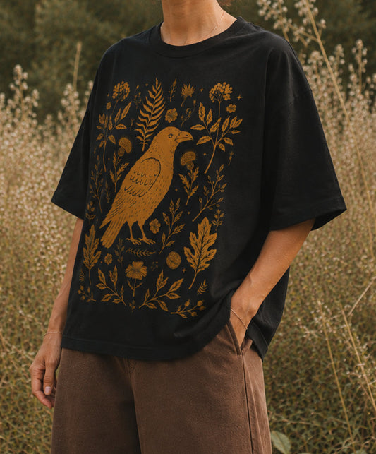 Blackbird Vintage Wash Boxy Tee