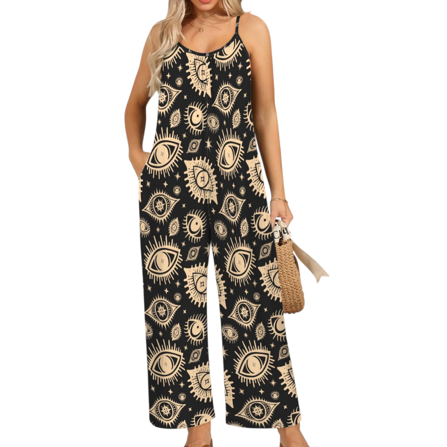 Eye See You Jumpsuit ✴ Black