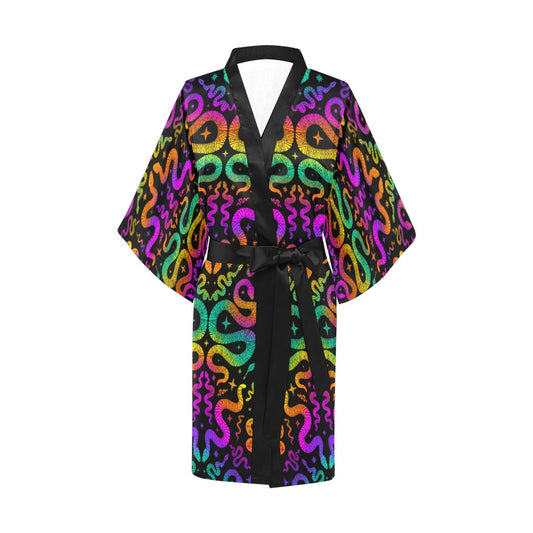 Snake Charmer Short Robe ✴ Black