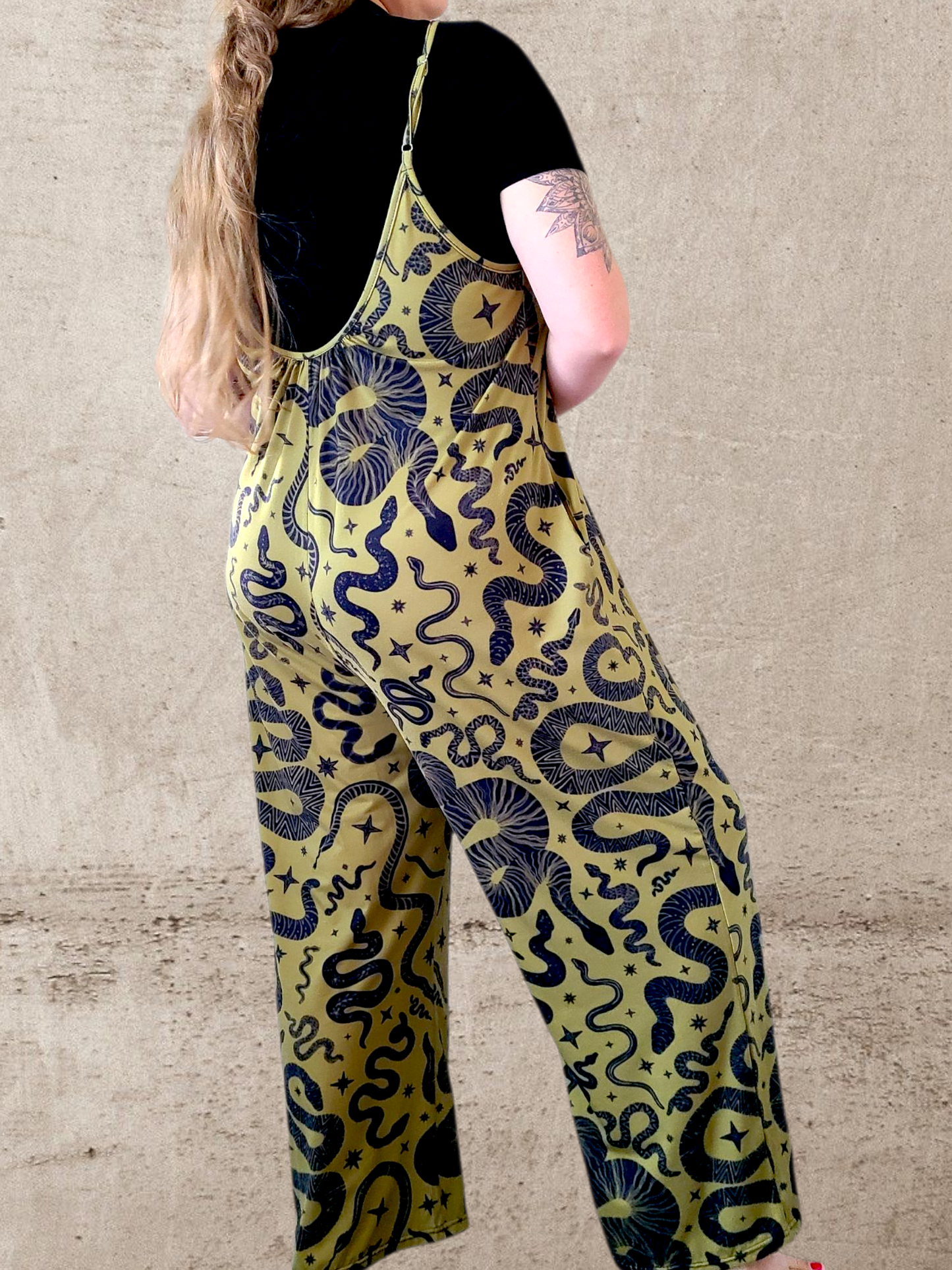 Snake Charmer Jumpsuit ✴ Olive