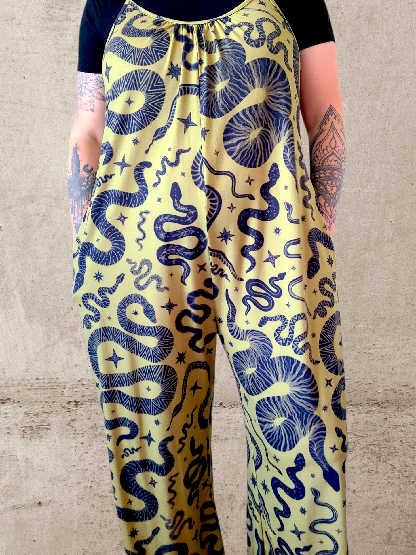 Snake Charmer Jumpsuit ✴ Olive