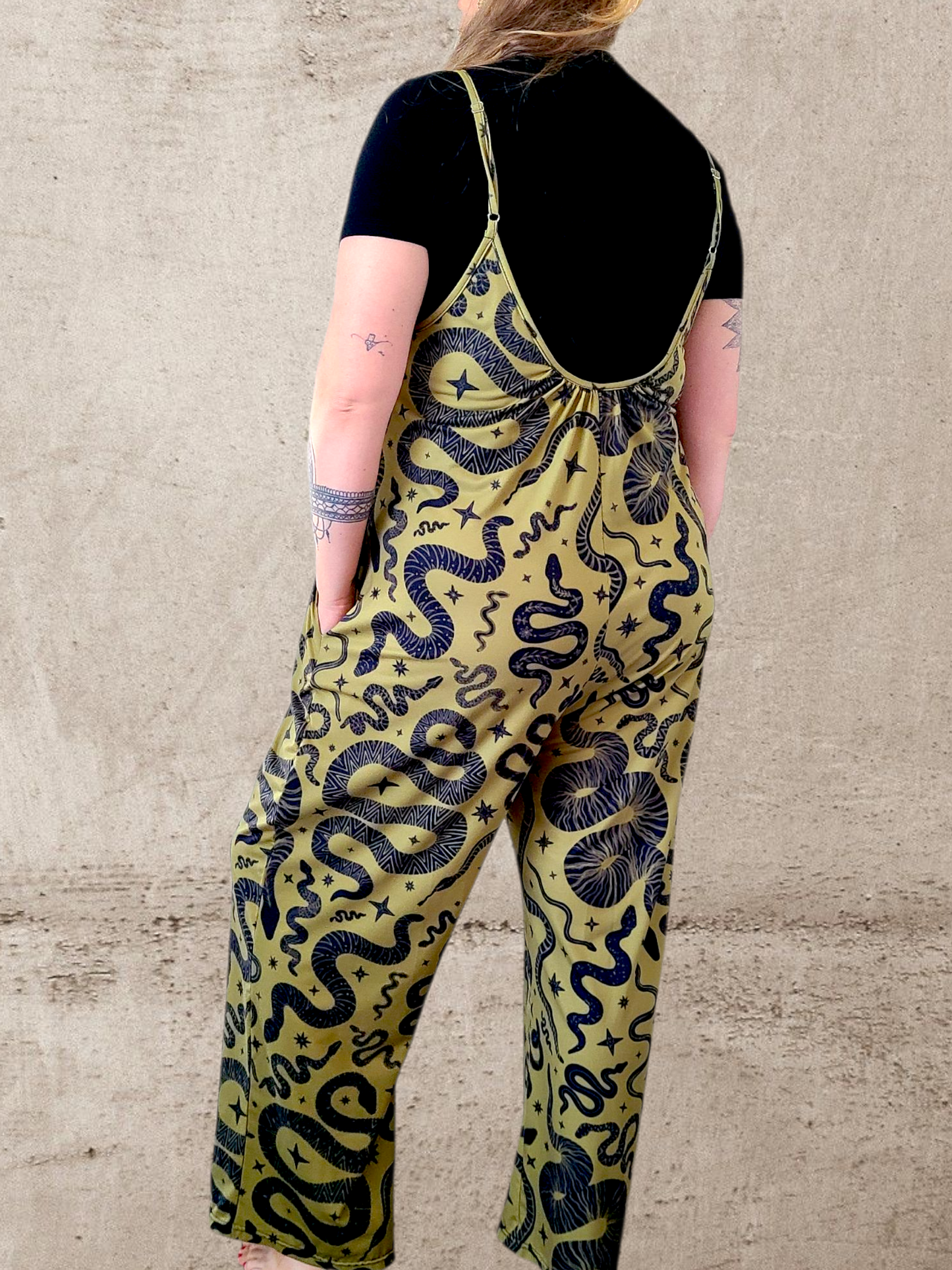 Snake Charmer Jumpsuit ✴ Olive