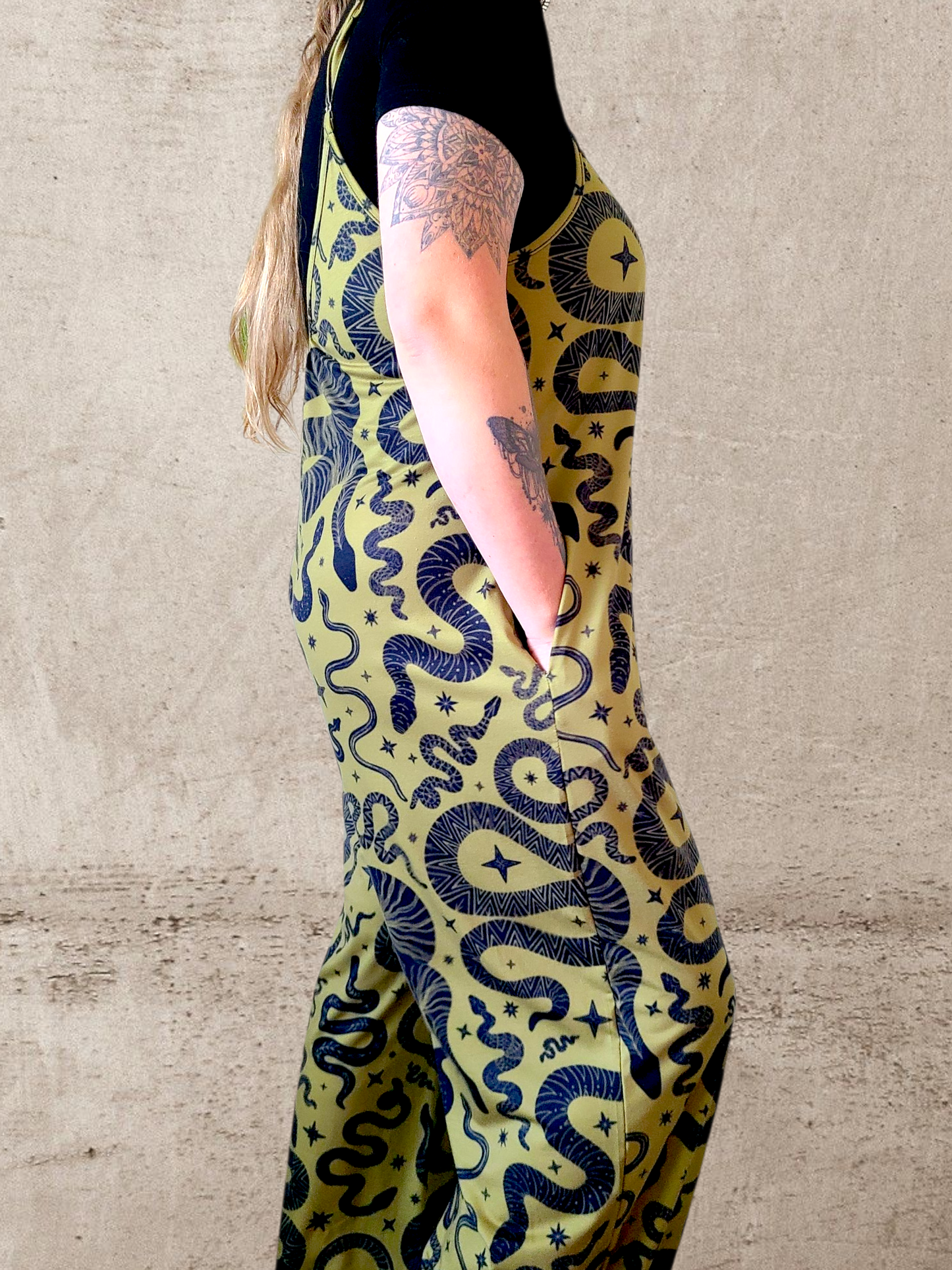 Snake Charmer Jumpsuit ✴ Olive