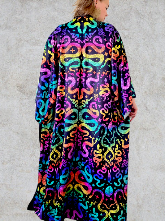 Snake Charmer Long Robe ✴ Black