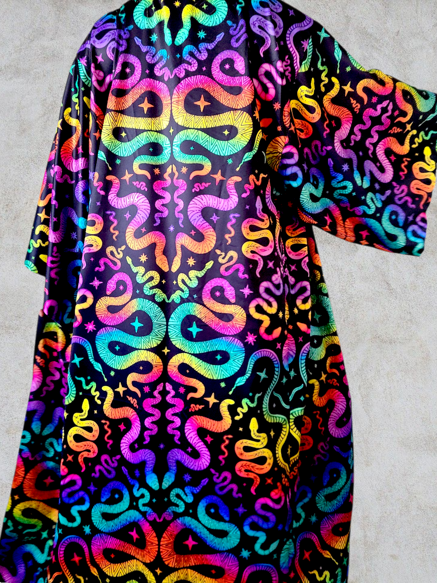 Snake Charmer Long Robe ✴ Black