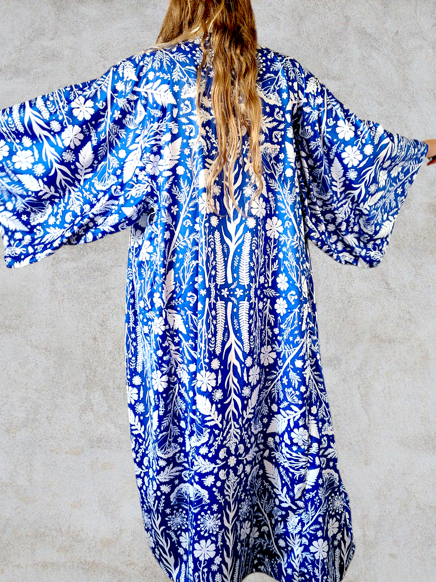 Botanika Long Robe Blue