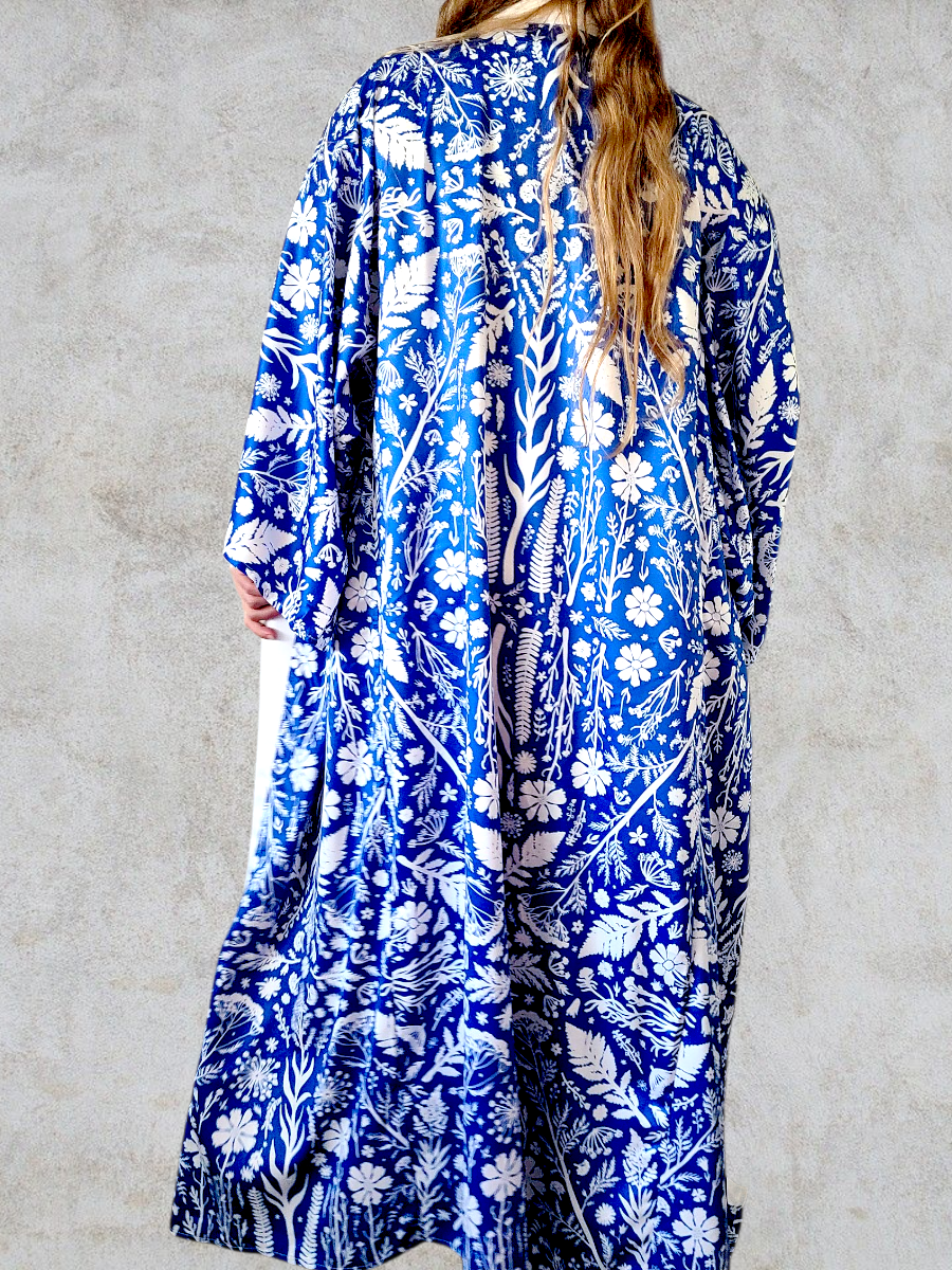 Botanika Long Robe Blue
