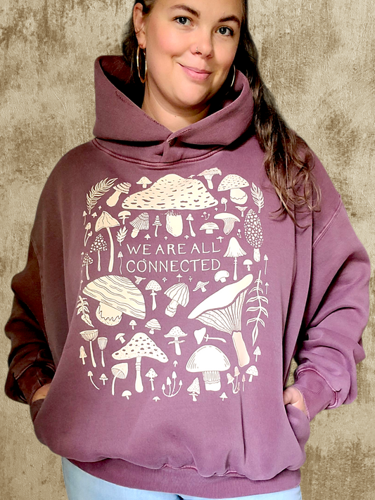 Mushroom Unisex Hoodie ✴ Mauve
