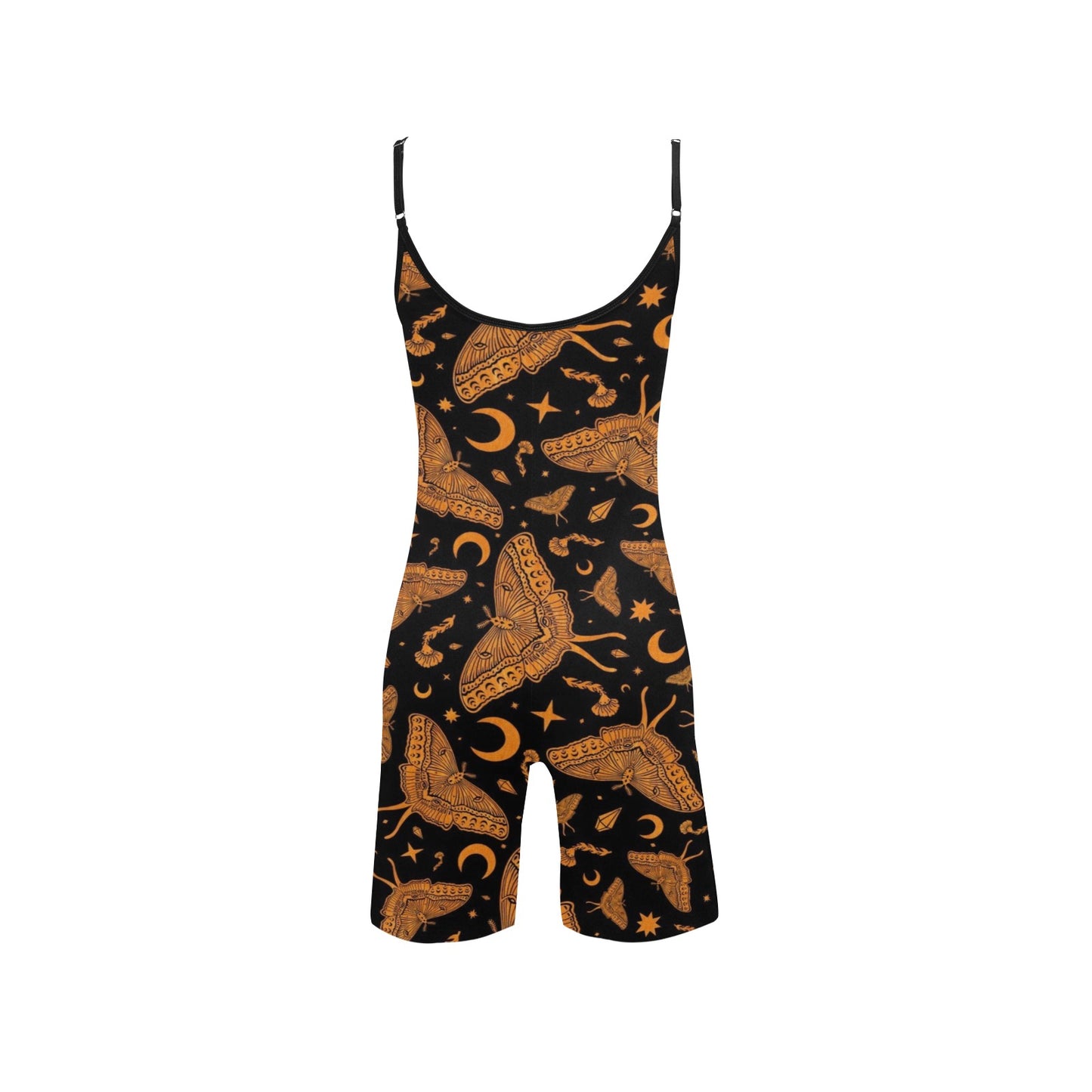 Luna Moth Cami Short Bodysuit ✴ Black