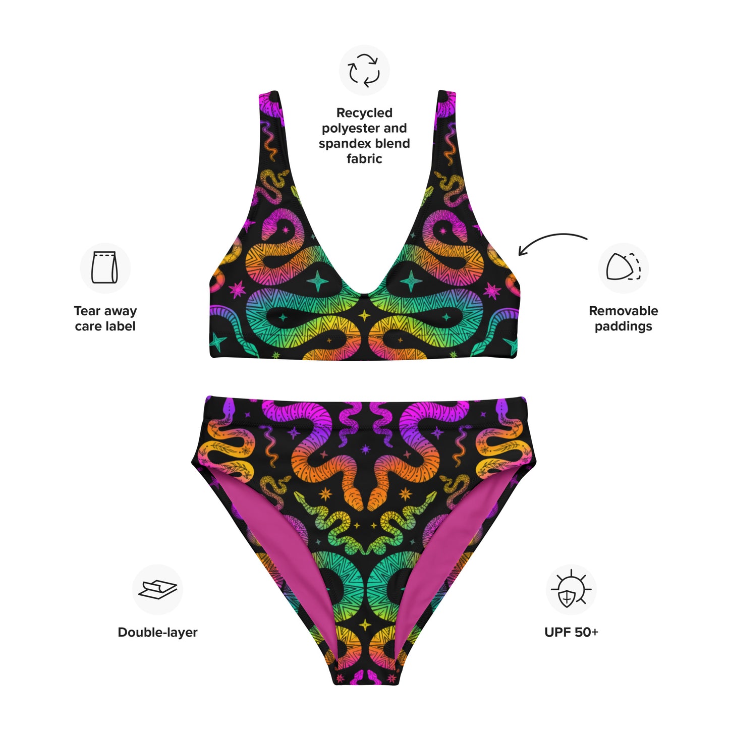 Snake Charmer Bikini ✴ Black