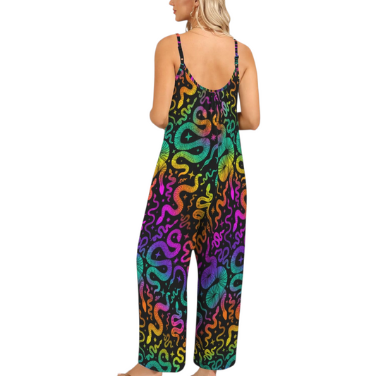 Snake Charmer Jumpsuit ✴ Black