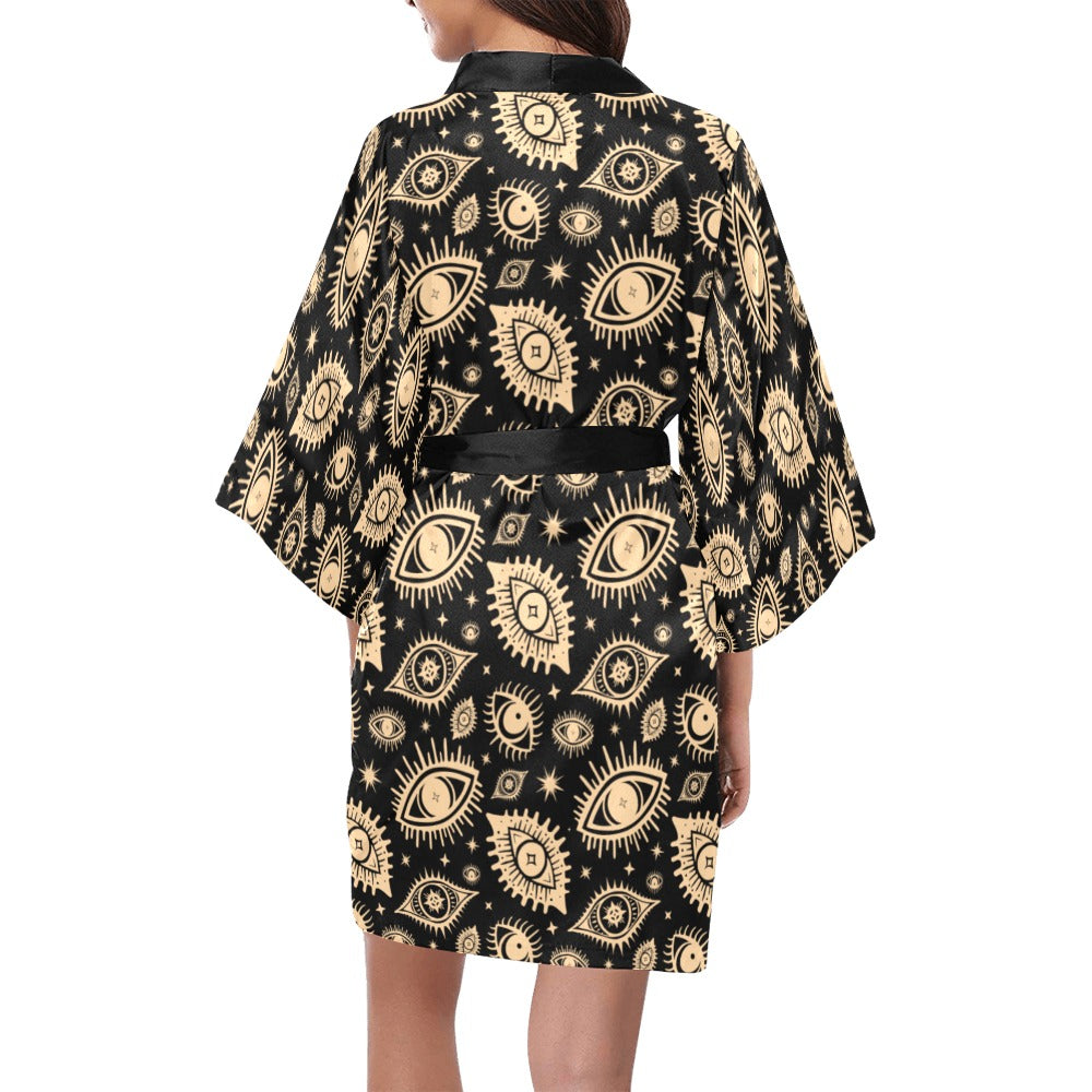 Eye See You Short Robe ✴ Black