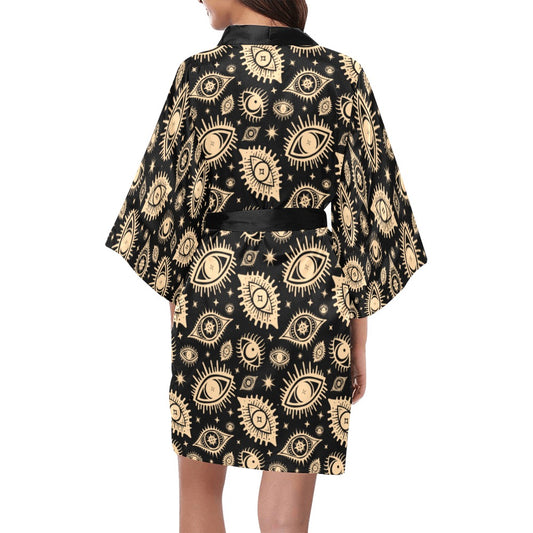 Eye See You Short Robe ✴ Black