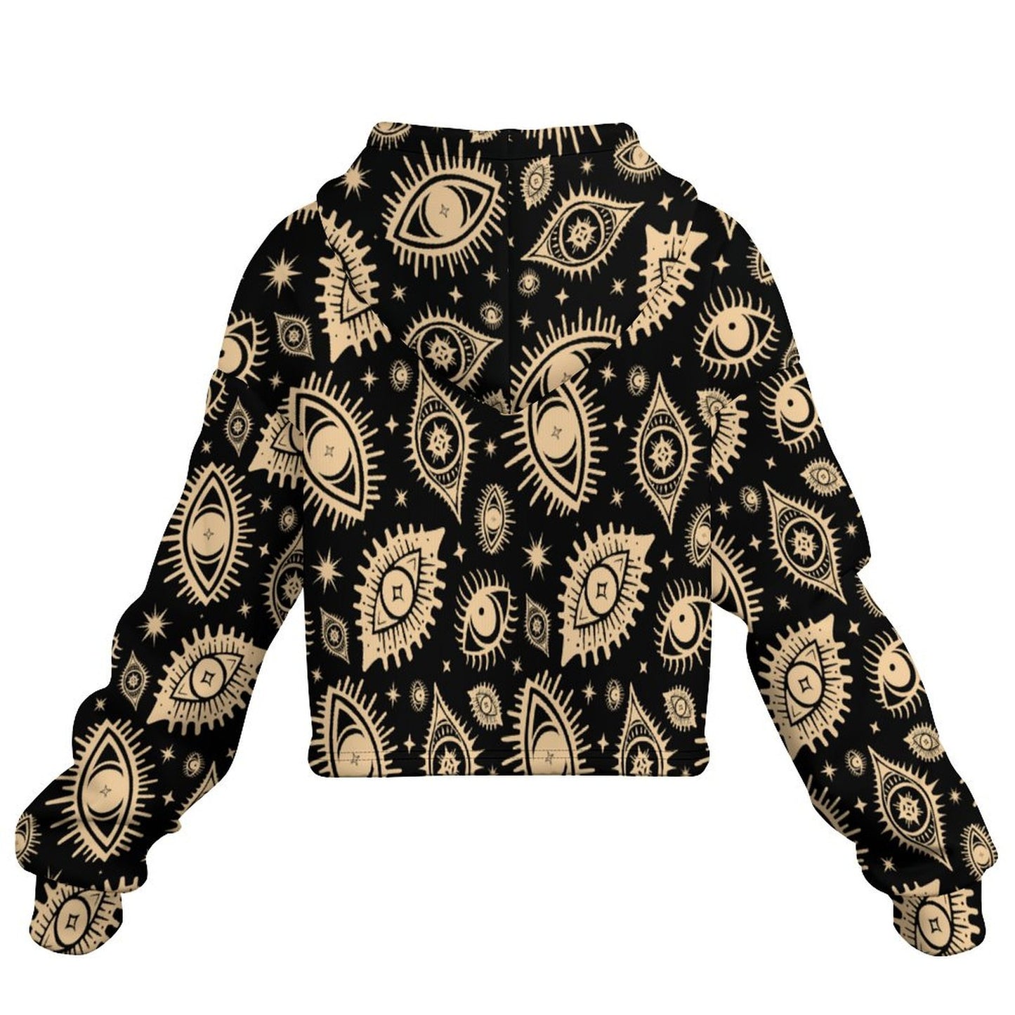 Eye See You Cropped Hoodie ✴ Black