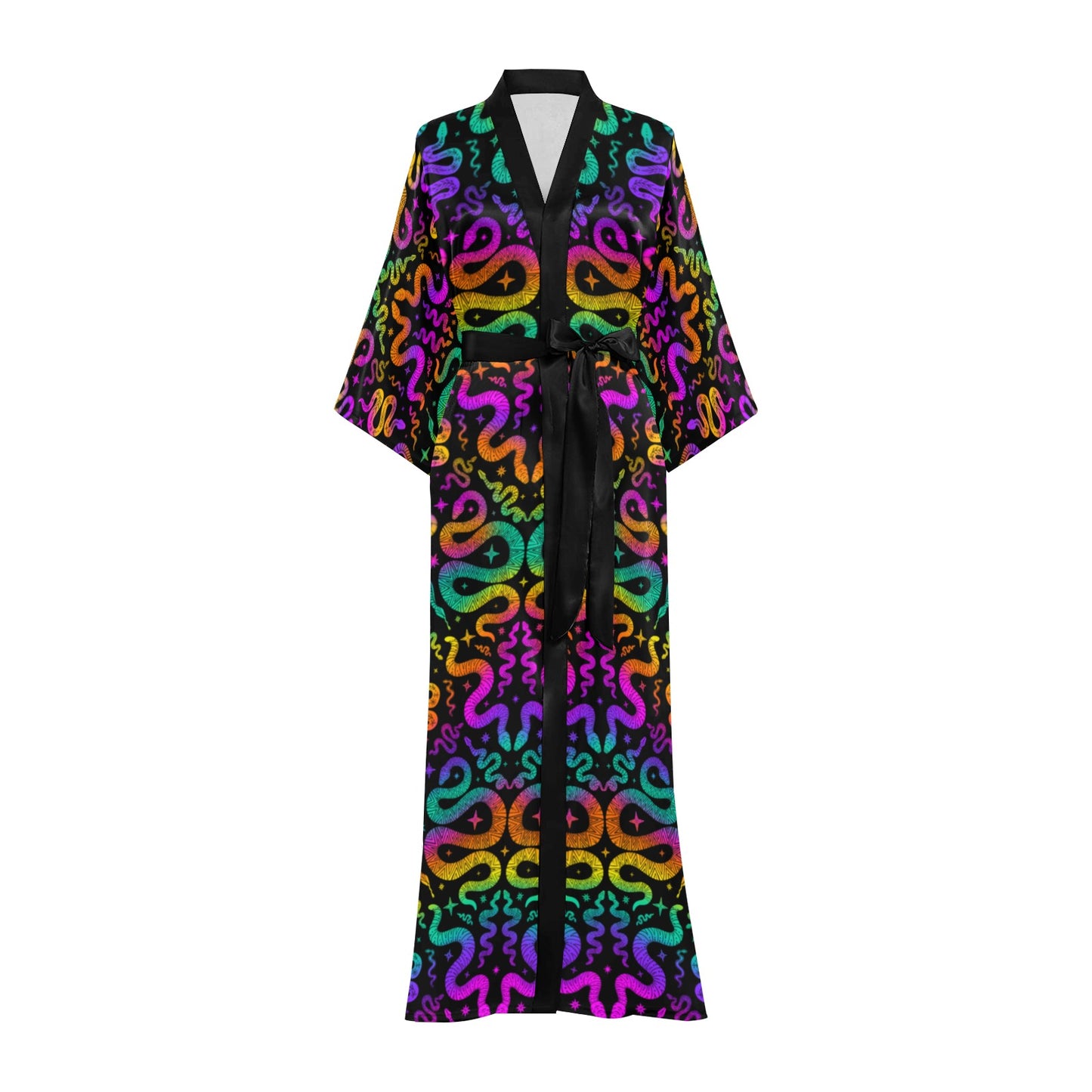 Snake Charmer Long Robe ✴ Black