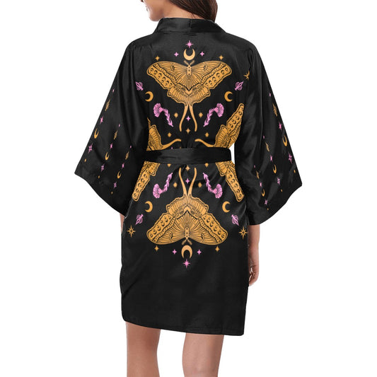 Moth Queen Short Robe ✴ Black