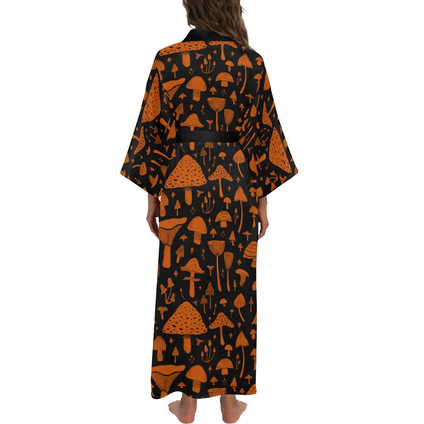 Mushroom Long Robe ✴ Black