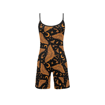 Luna Moth Cami Short Bodysuit ✴ Black