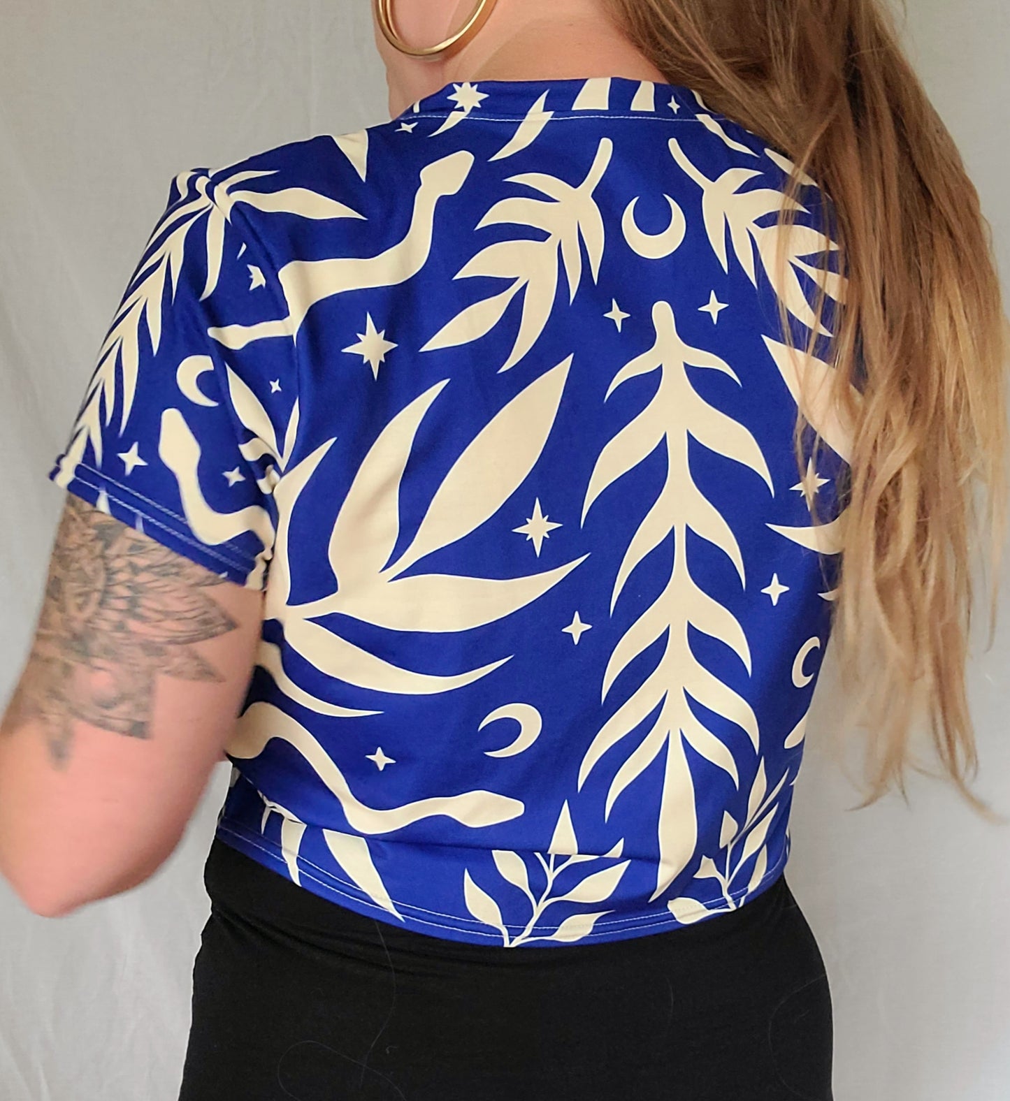 Serpentina Crop Tee ✴ Blue