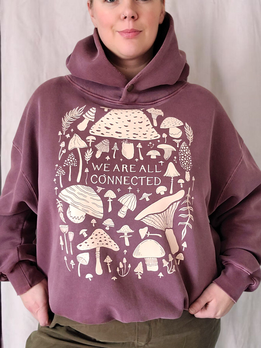Mushroom Unisex Hoodie ✴ Mauve