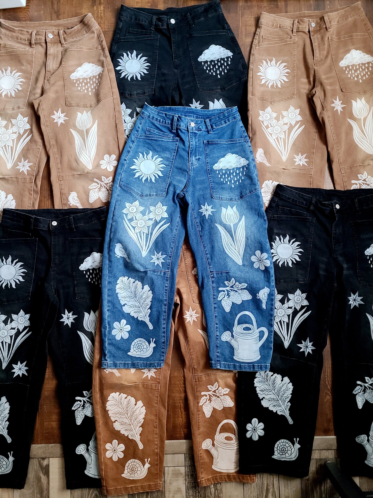 PRE-ORDER | Garden Daydream Barrel Jeans