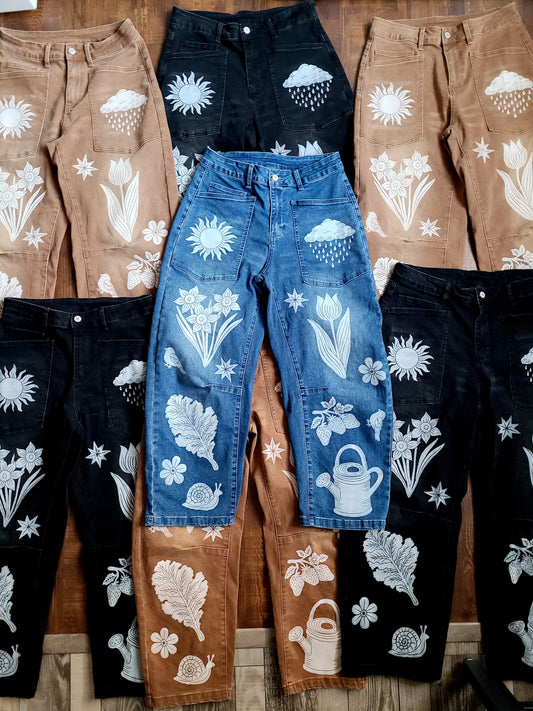 PRE-ORDER | Garden Daydream Barrel Jeans