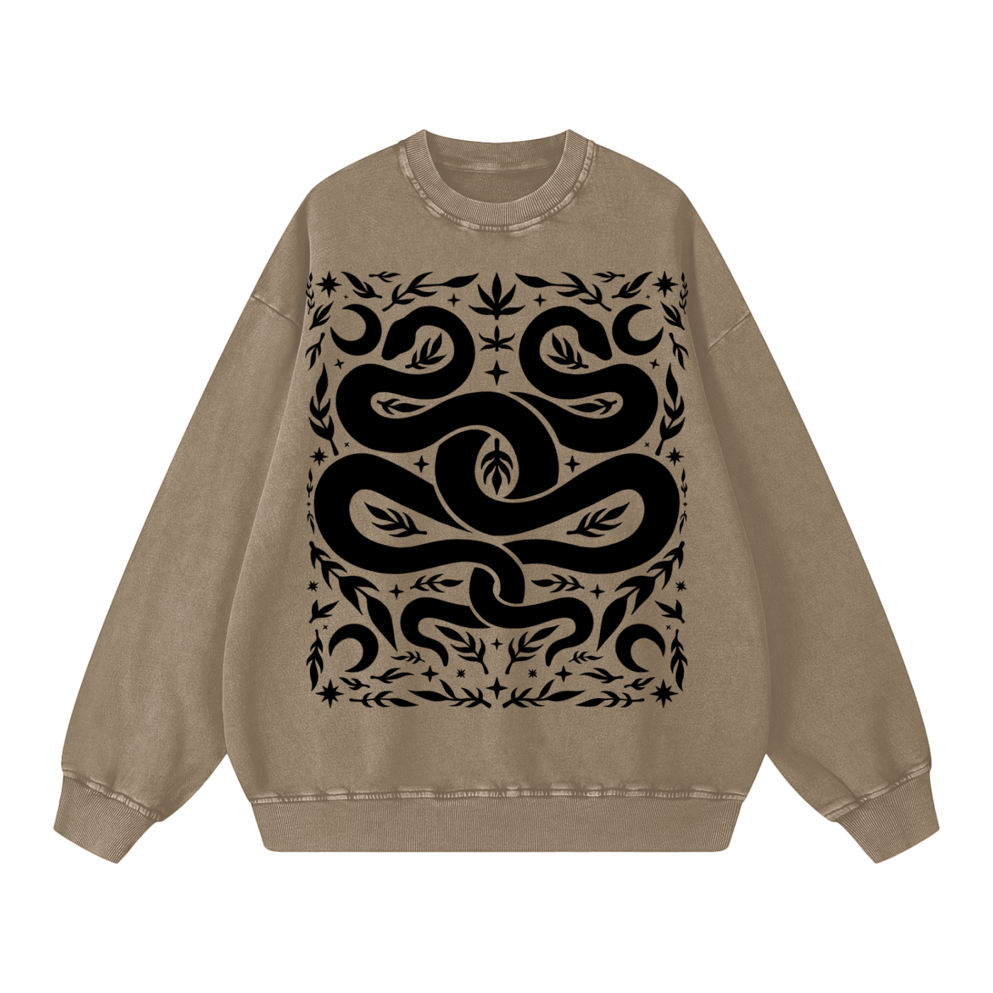 Serpent Twins Sweatshirt ✴ Sand