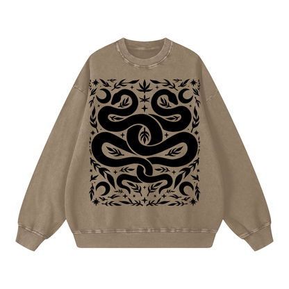 Serpent Twins Sweatshirt ✴ Sand