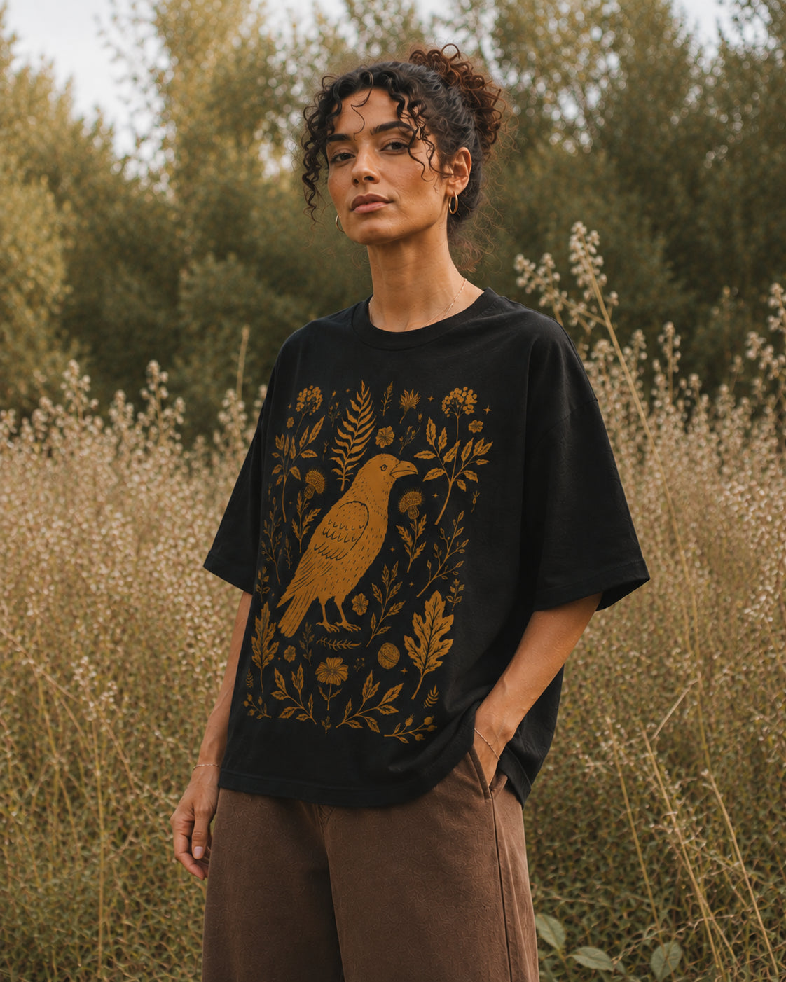 Blackbird Vintage Wash Boxy T-Shirt