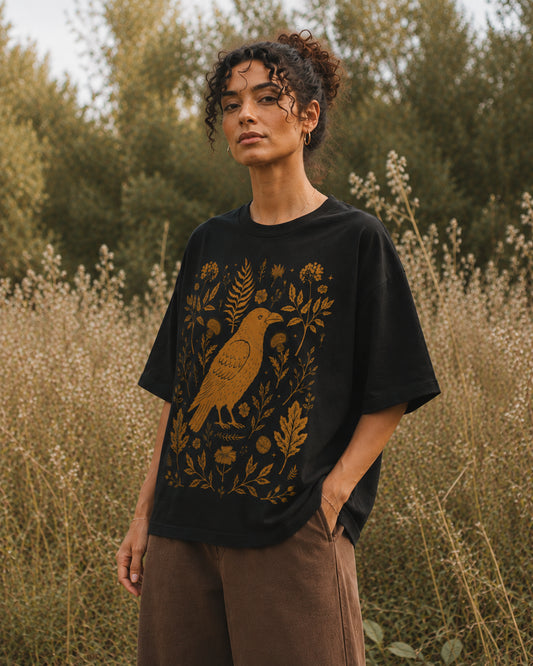Blackbird Vintage Wash Boxy T-Shirt