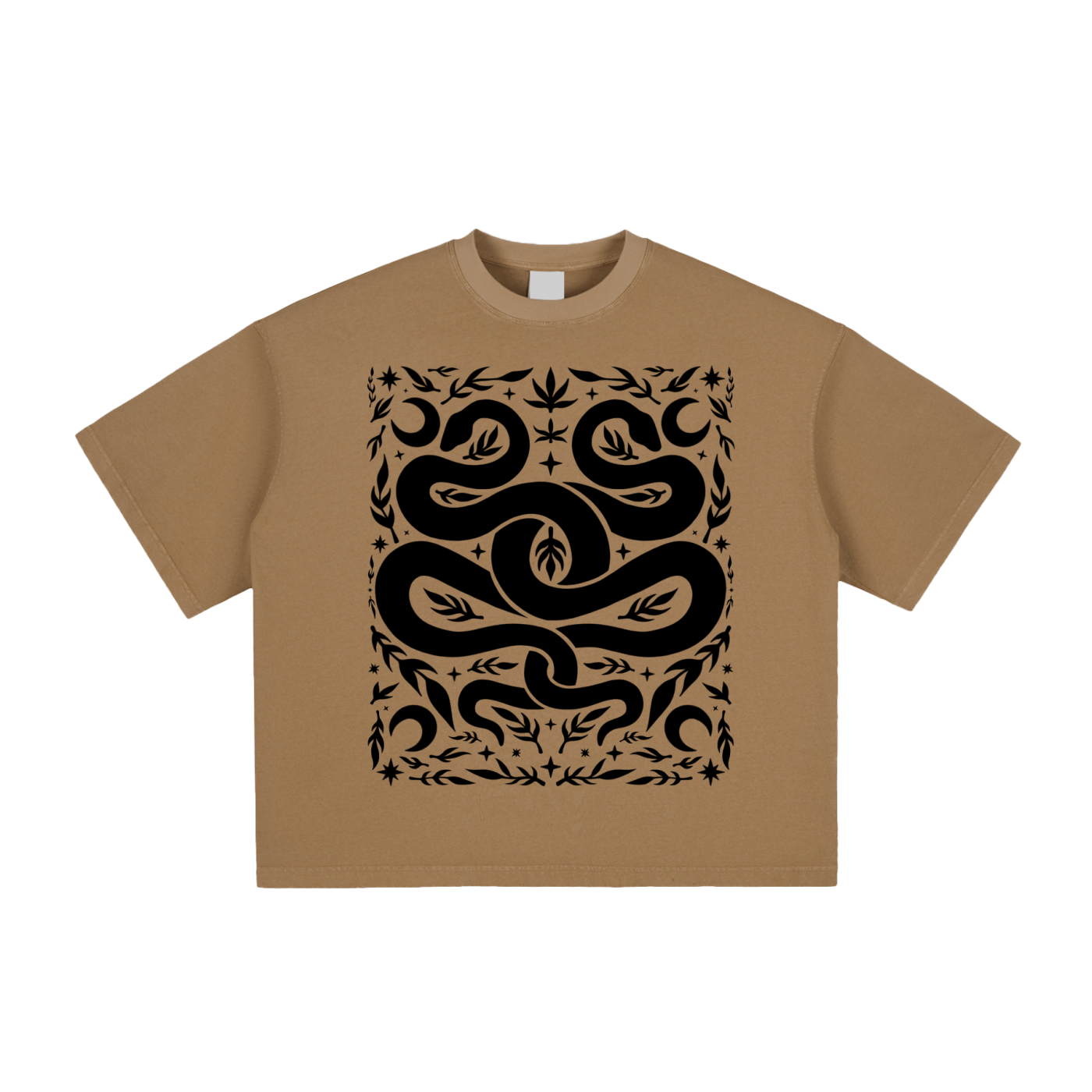 Serpent Twins Boxy T-Shirt ✴ Bronze