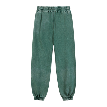 Forest Ritual Acid Wash Sweatpants ✴ Dusty Green