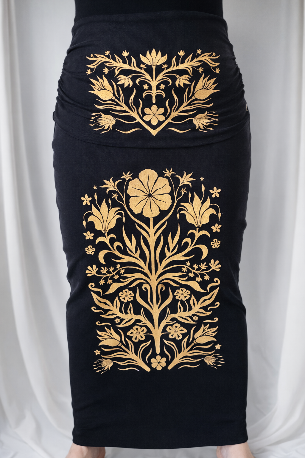 Folk Bloom Maxi Skirt