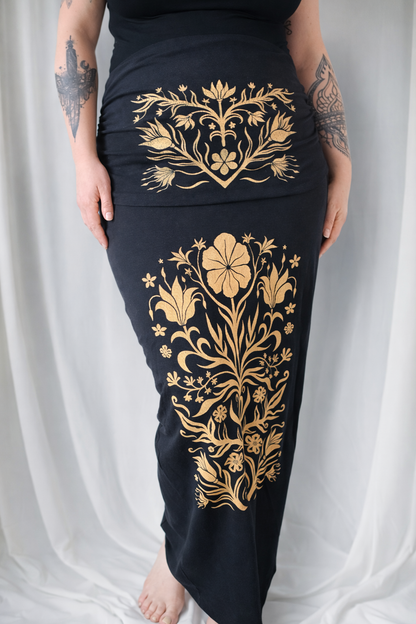 Folk Bloom Maxi Skirt