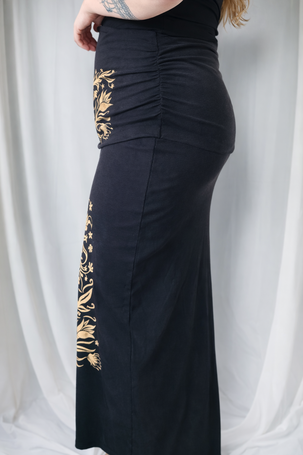 Folk Bloom Maxi Skirt