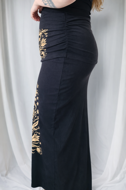 Folk Bloom Maxi Skirt