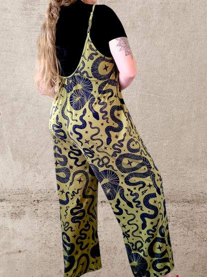 Snake Charmer Jumpsuit ✴ Olive