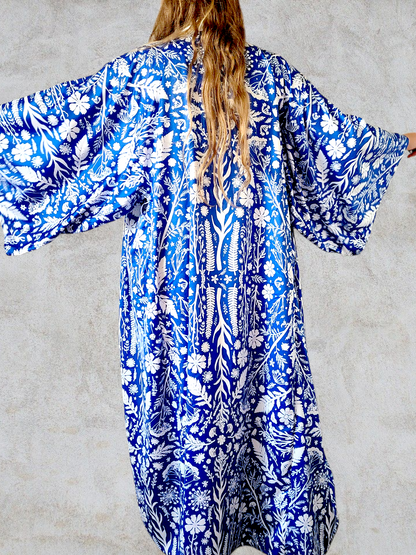 Botanika Long Robe Blue