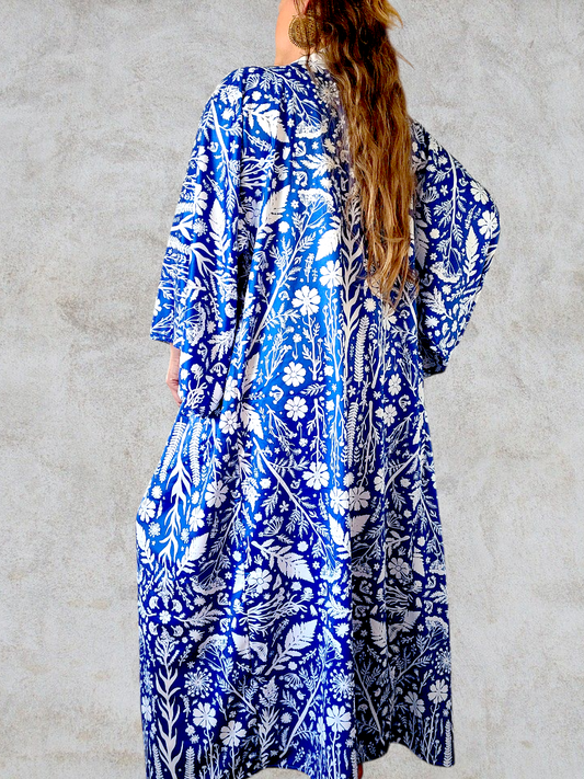 Botanika Long Robe Blue