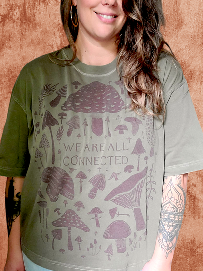 Mushroom Boxy T-Shirt ✴ Sage